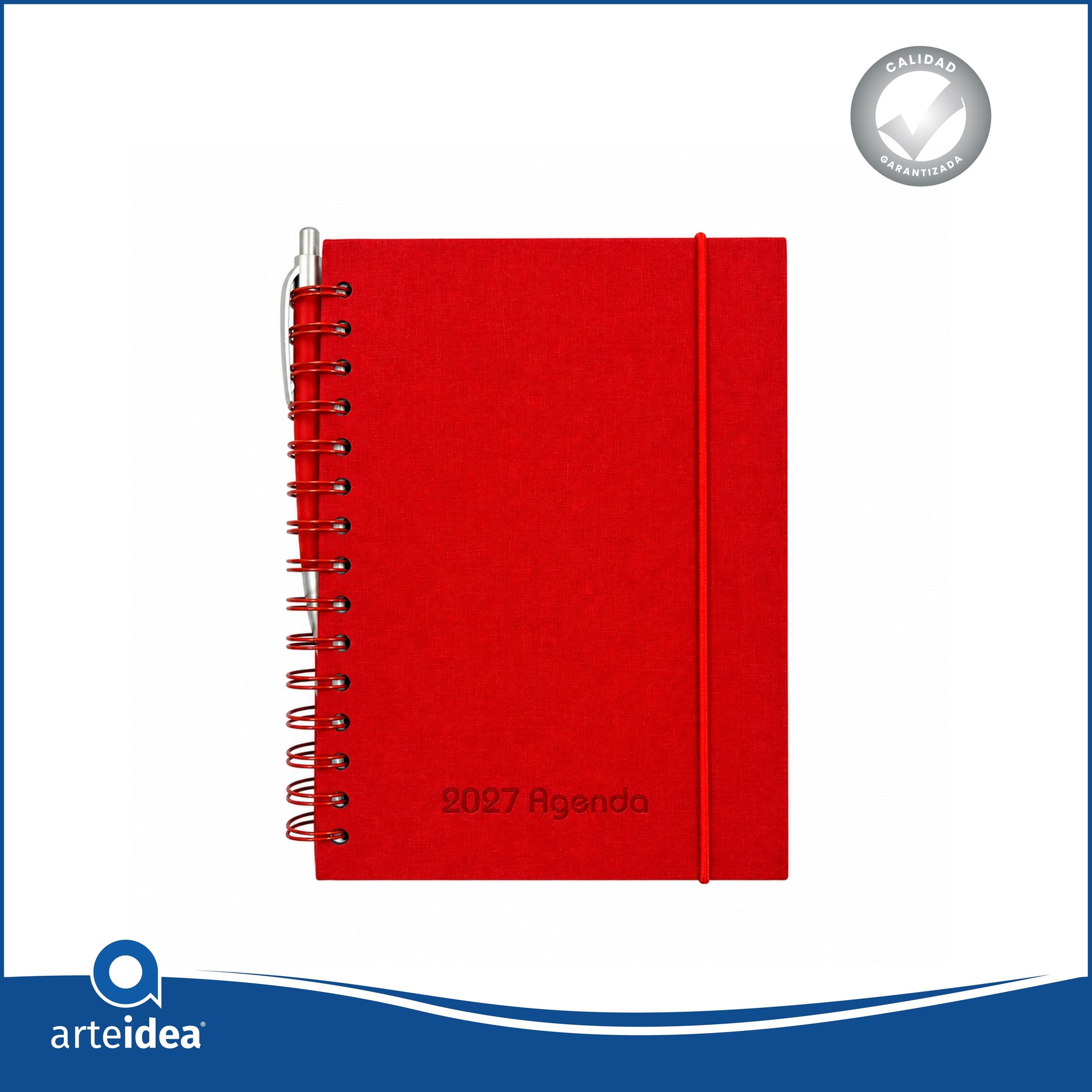 Agenda 2027 Espiral Rojo A5 AG209
