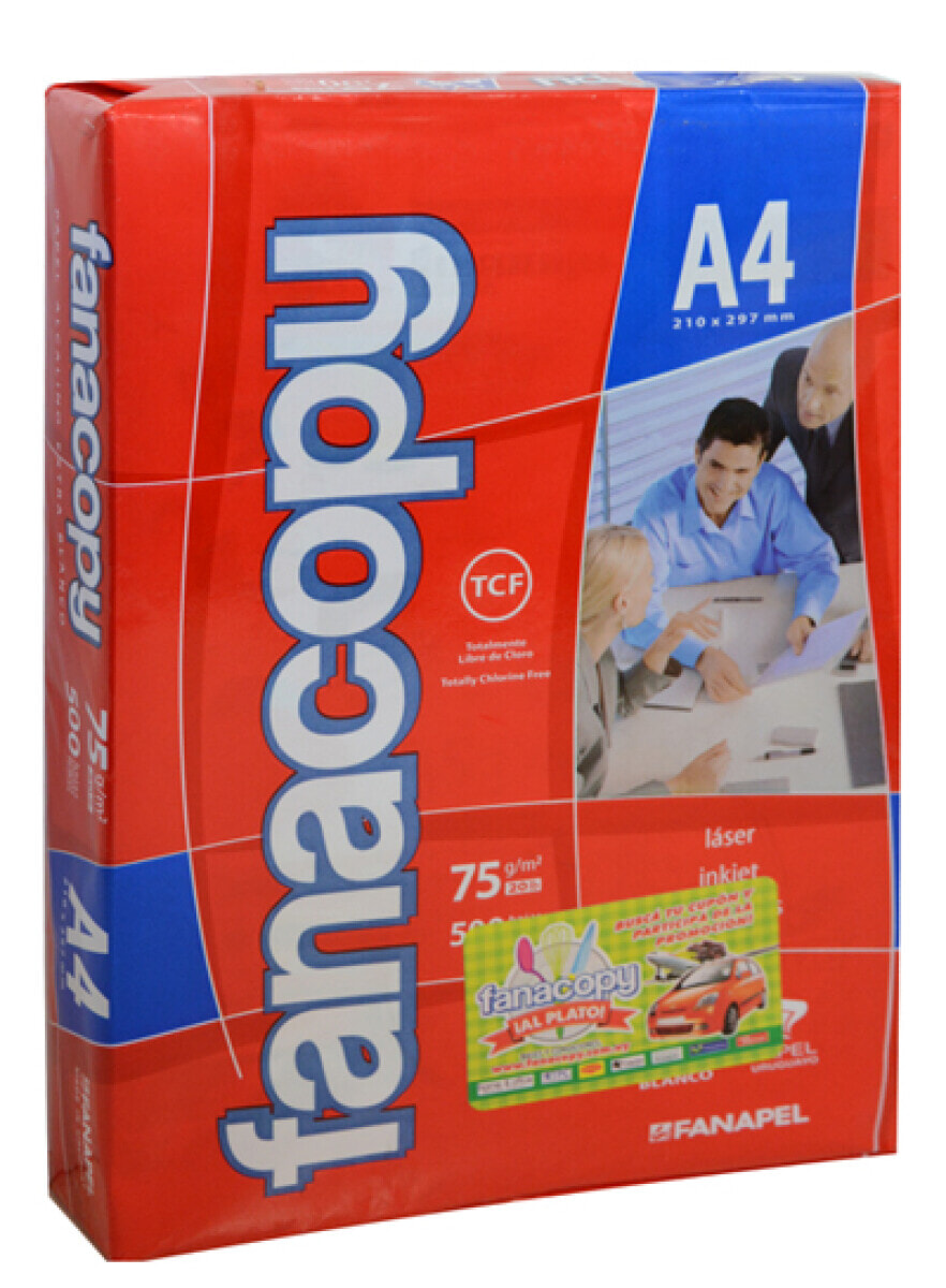 Papel Fanacopy A4 común 75g x500 hojas