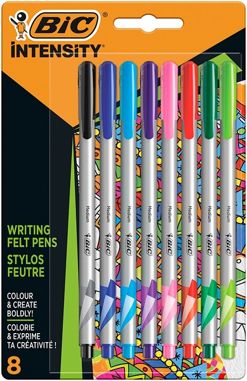 Microfirba Bic Intensity Media Surtida Blister X8