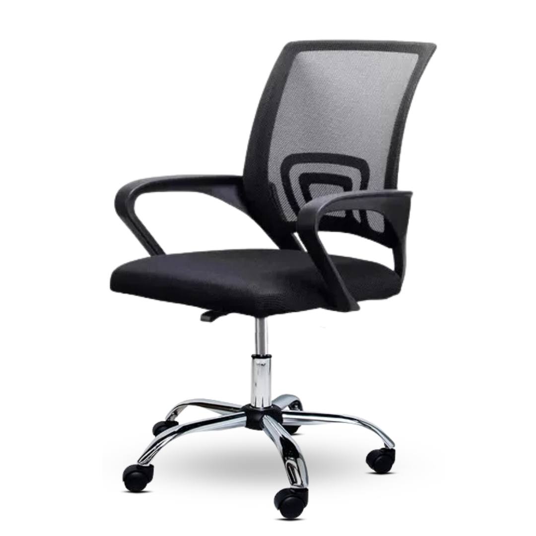 Silla de escritorio Di Parma Mesh negra P3011N