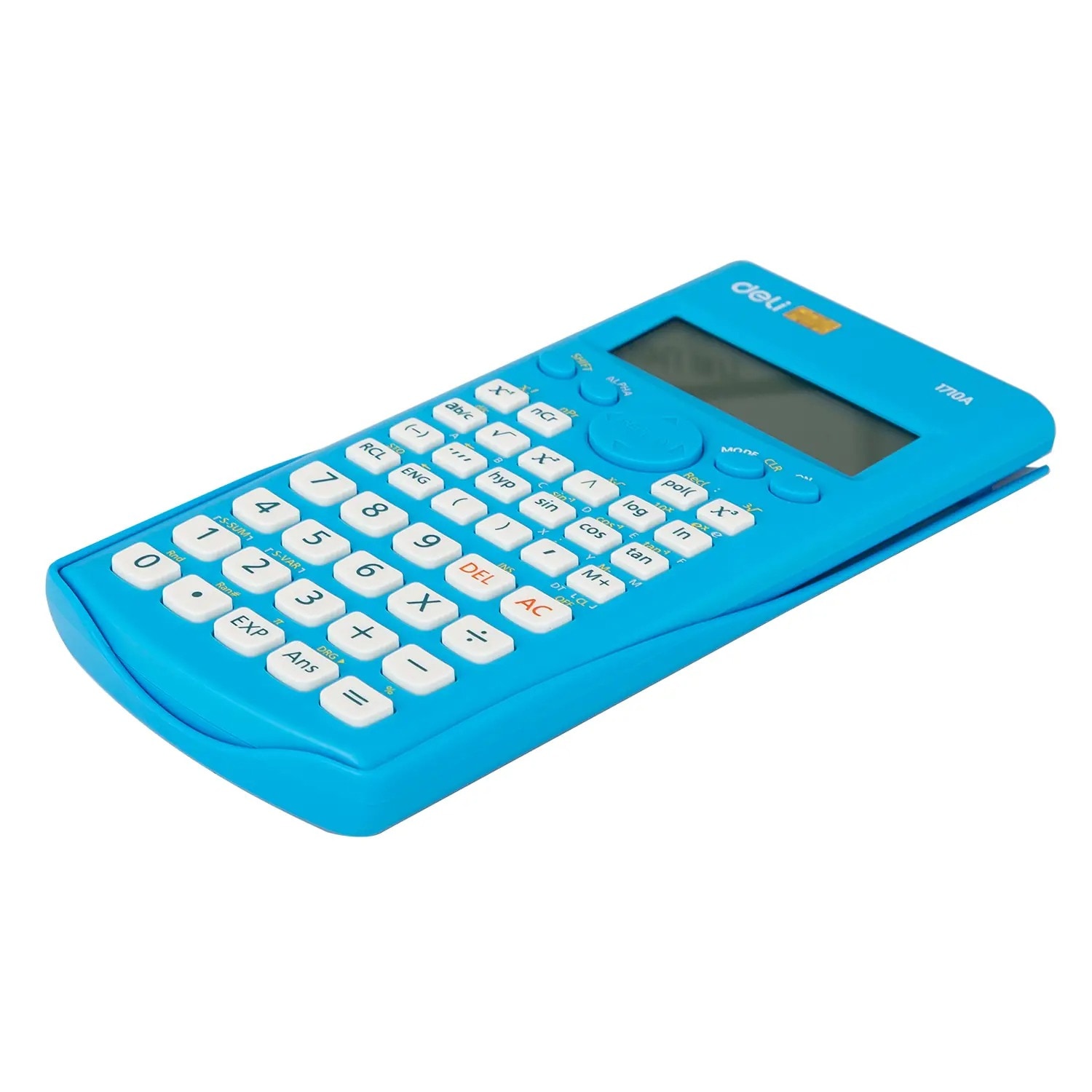 Calculadora DELI - CORE Científica 12 Díg. Con Cubierta – Celeste