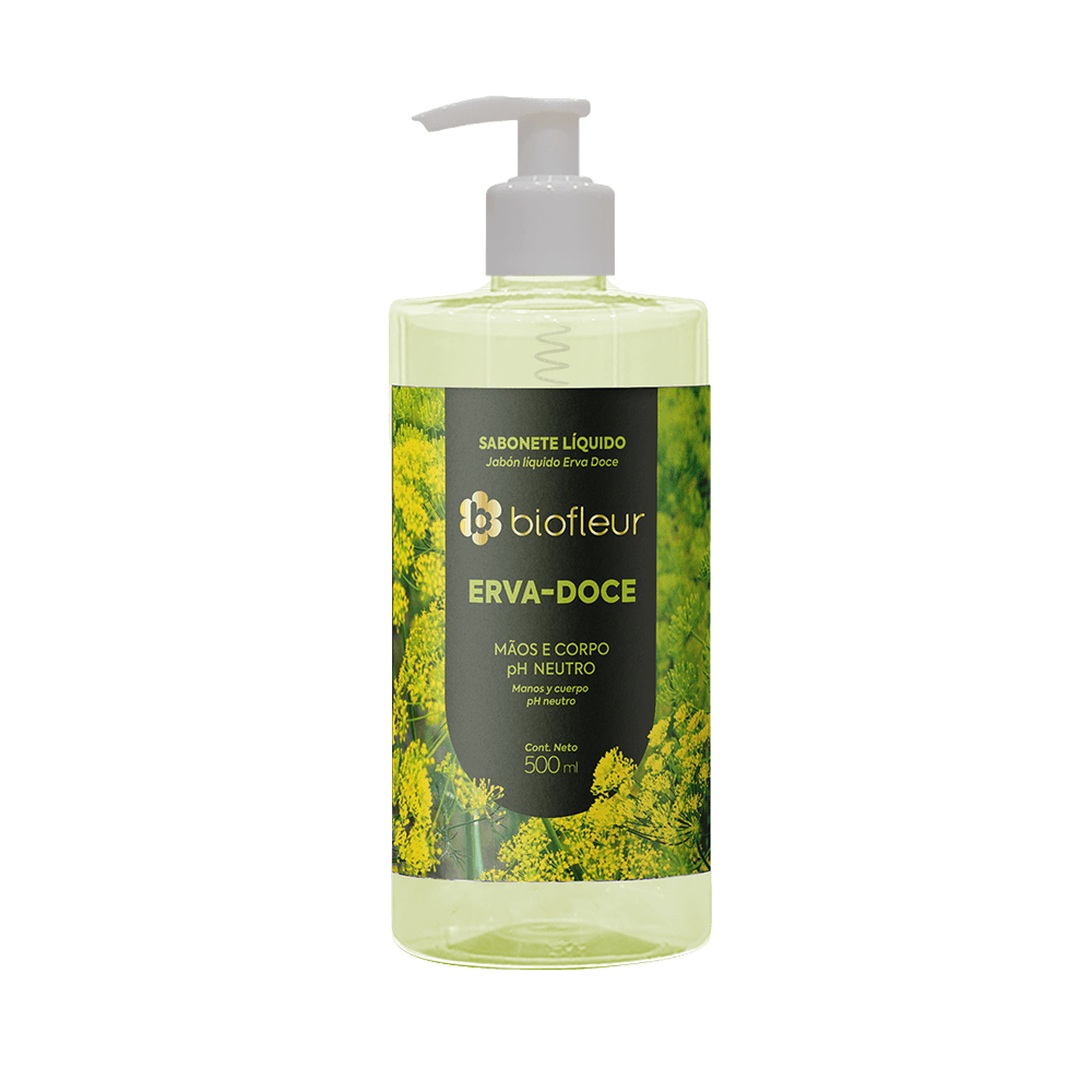 Jabon Liquido Biofleur 500ml Erva Doce