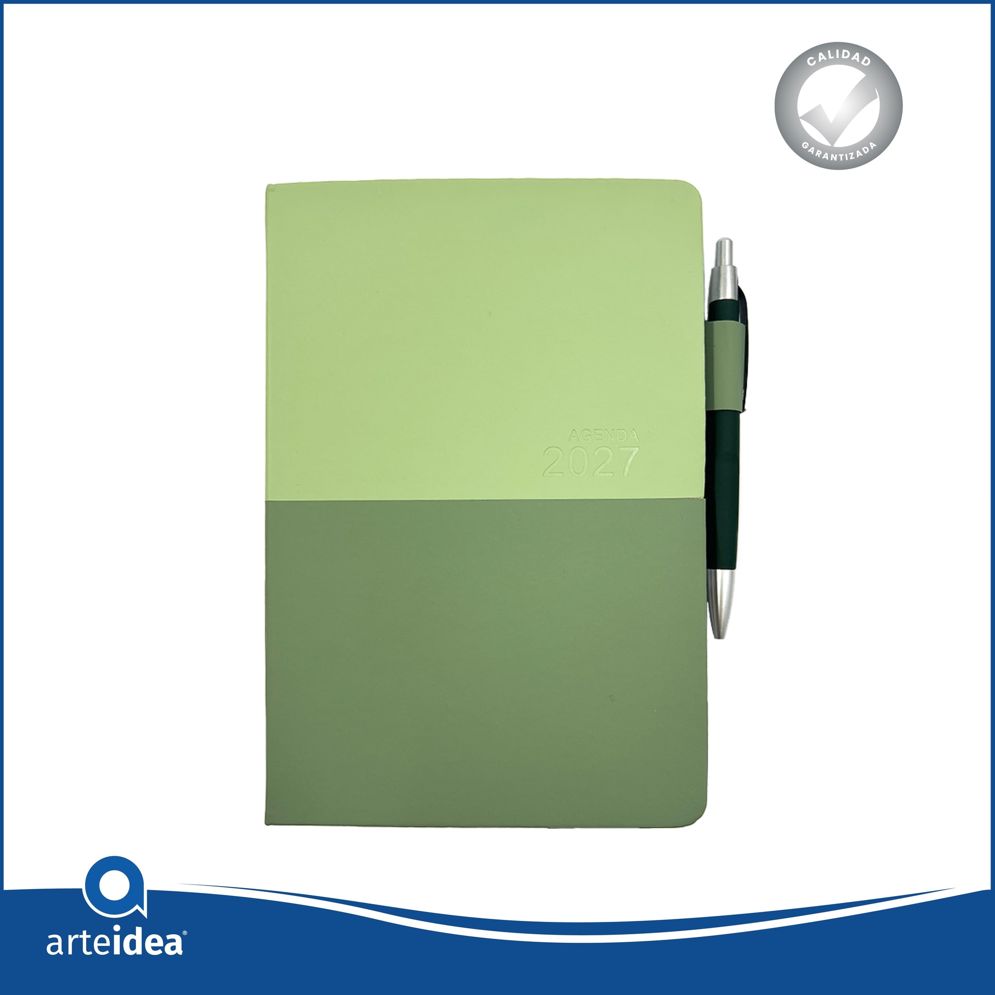  Agenda 2027 Bicolor Verde A5 AG2601