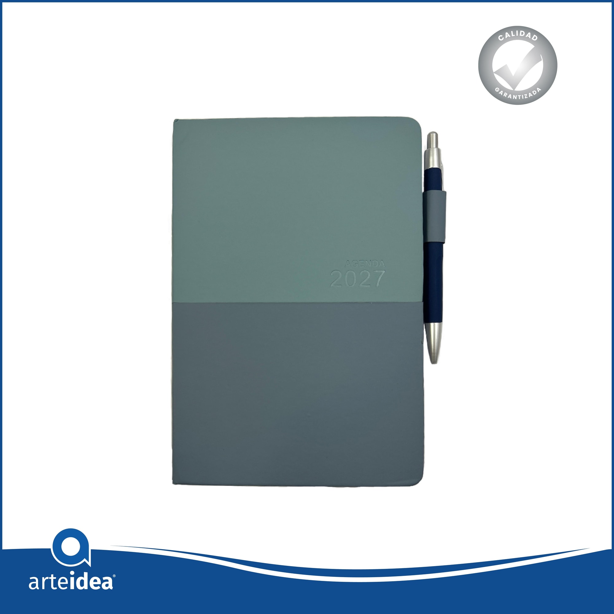  Agenda 2027 Bicolor Celeste/Azul A5 AG2601