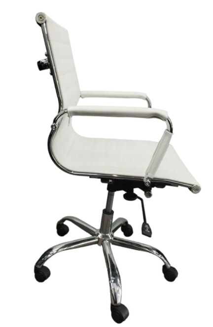 Silla Ejecutiva Donna Elegance Cromada Blanco