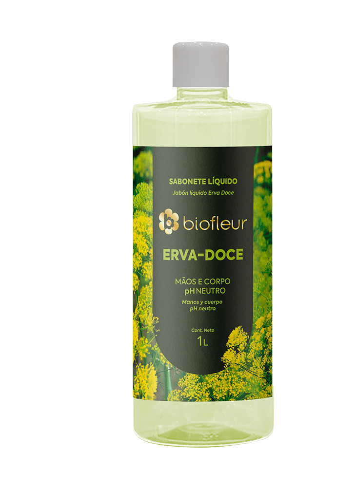 Jabon Liquido Biofleur 1L Erva Doce
