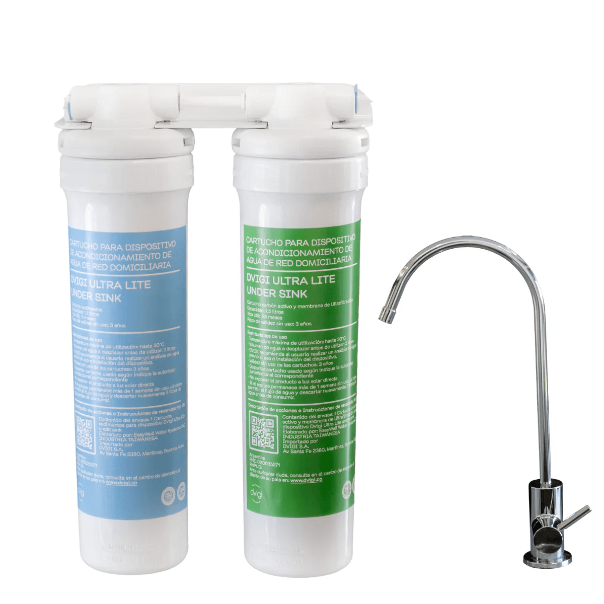 Purificador de agua DVIGI  Bajo mesada con Ultra Filtración
