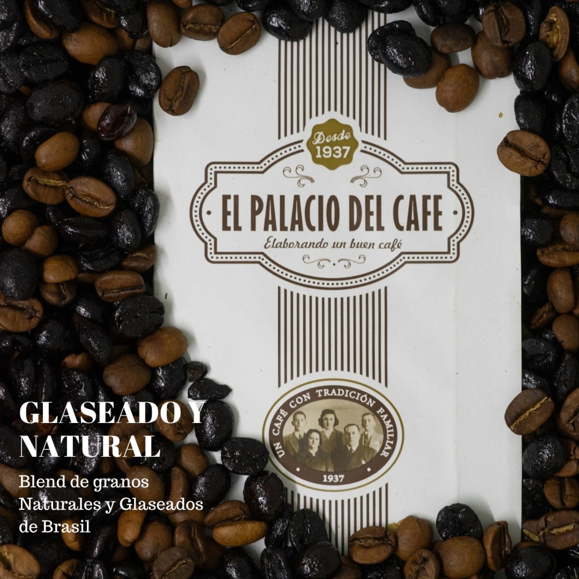 Café Molido Glaseado y Natural 0.5KG El Palacio del Café 