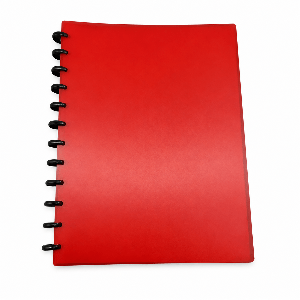 Carpeta con espiral color rojo Omega