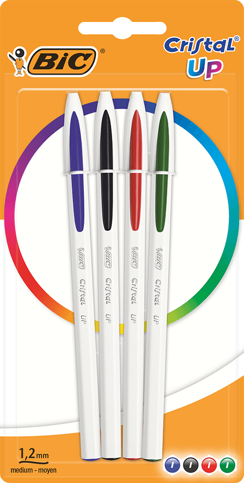 Bolígrafo Bic Cristal Up Surtido blister X4