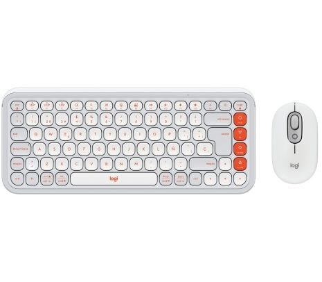 Teclado + Mouse Logitech 920 Pop Icon Inalámbrico White