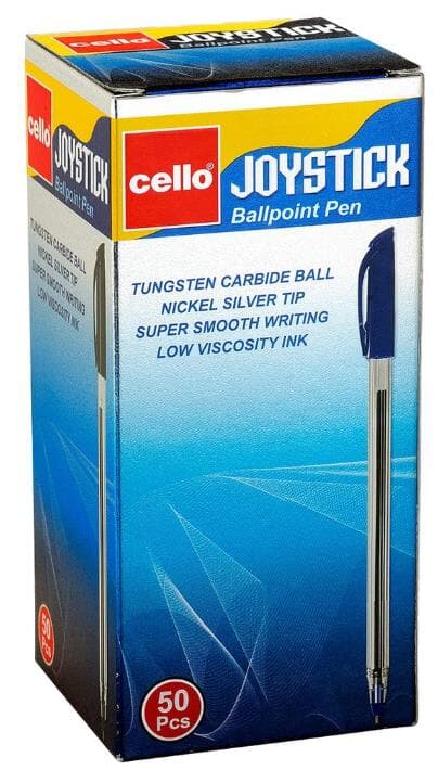 BOLIGRAFO CELLO JOYSTICK NEGRO X50 UNIDADES