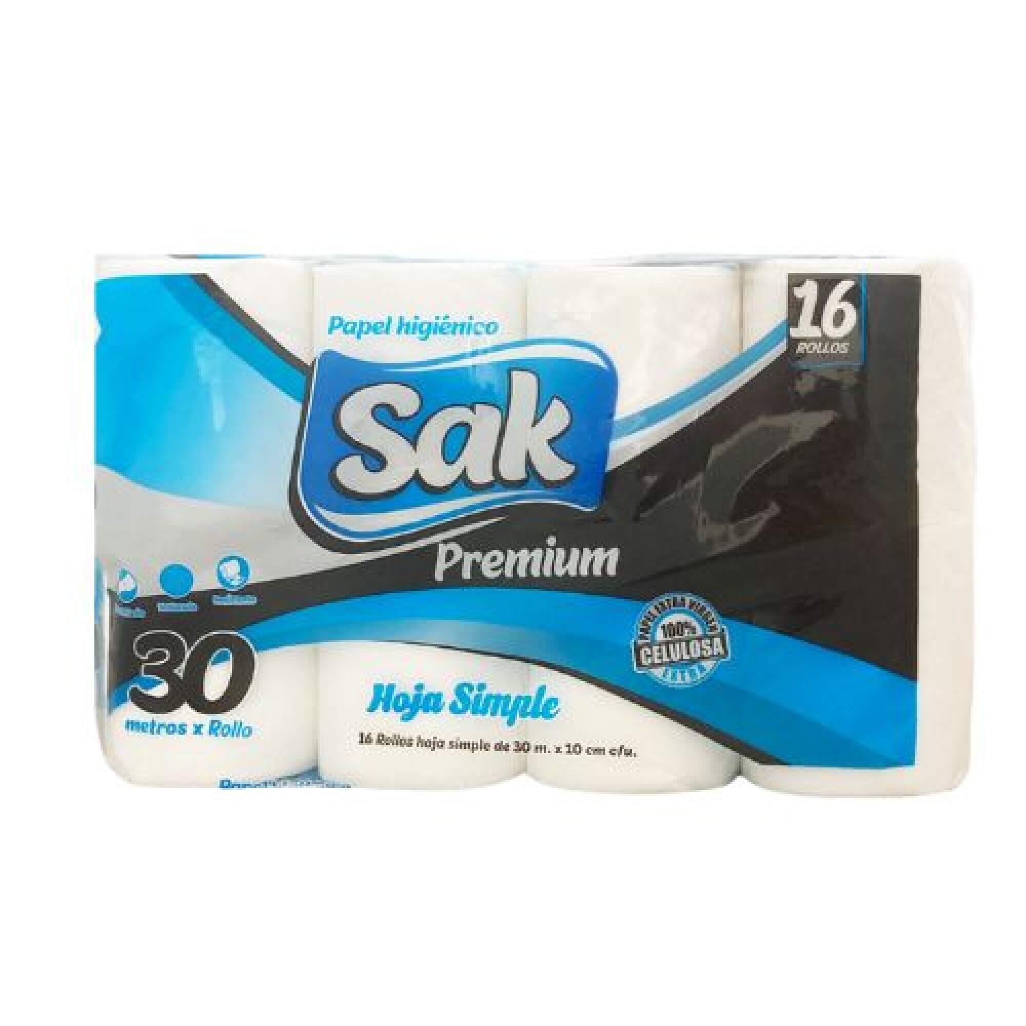 Papel Higienico Sak premium 30m X16 rollos