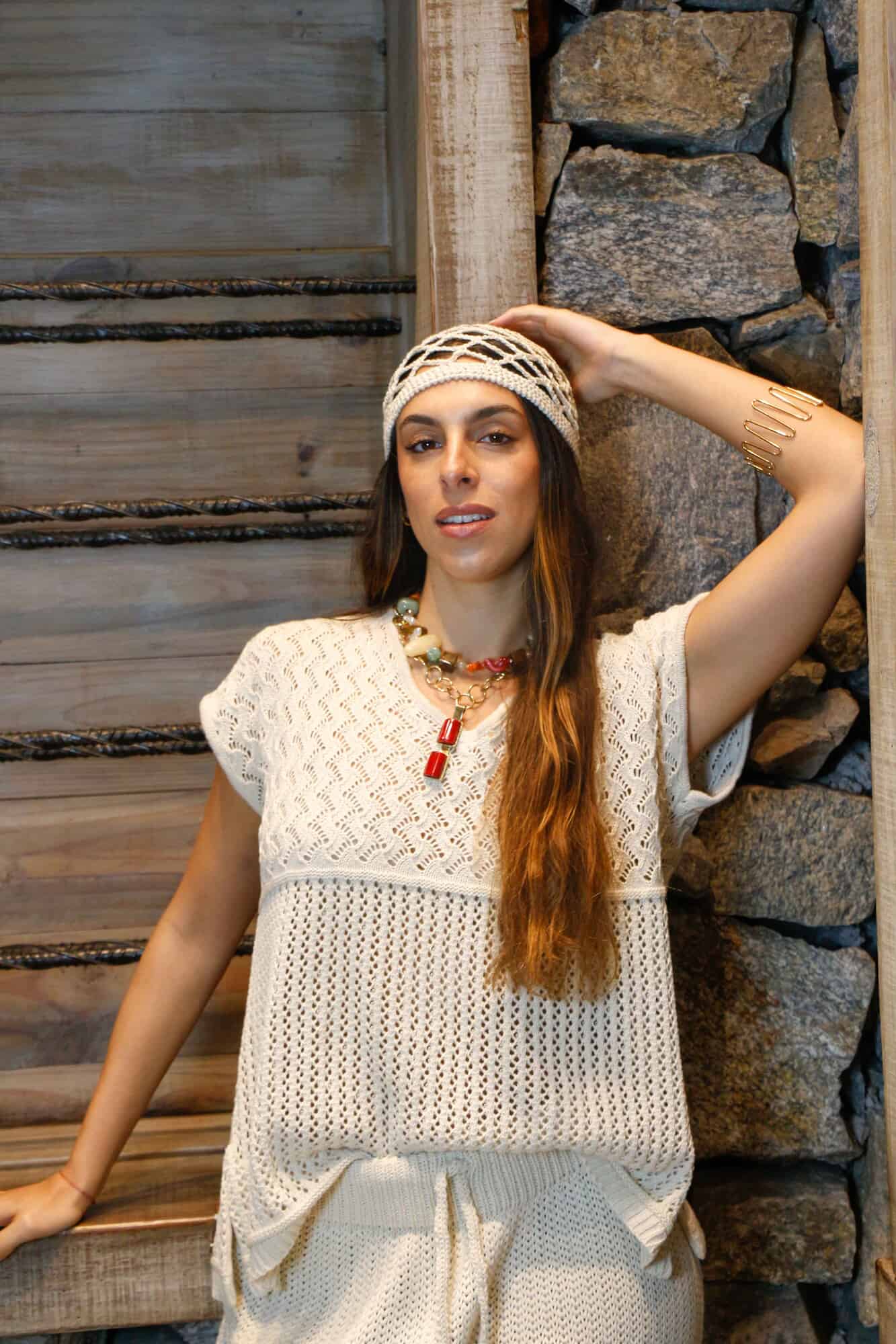 REMERA MARE crudo talle único