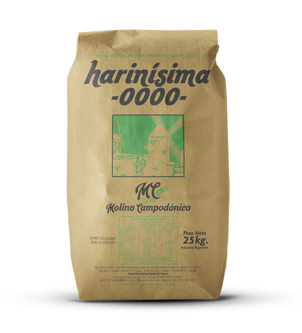 Harina 0000 Molino Campodónico 25kg