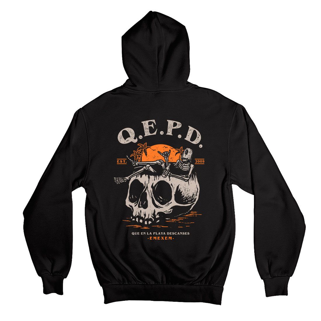 Campera QEPD - Frente y Espalda