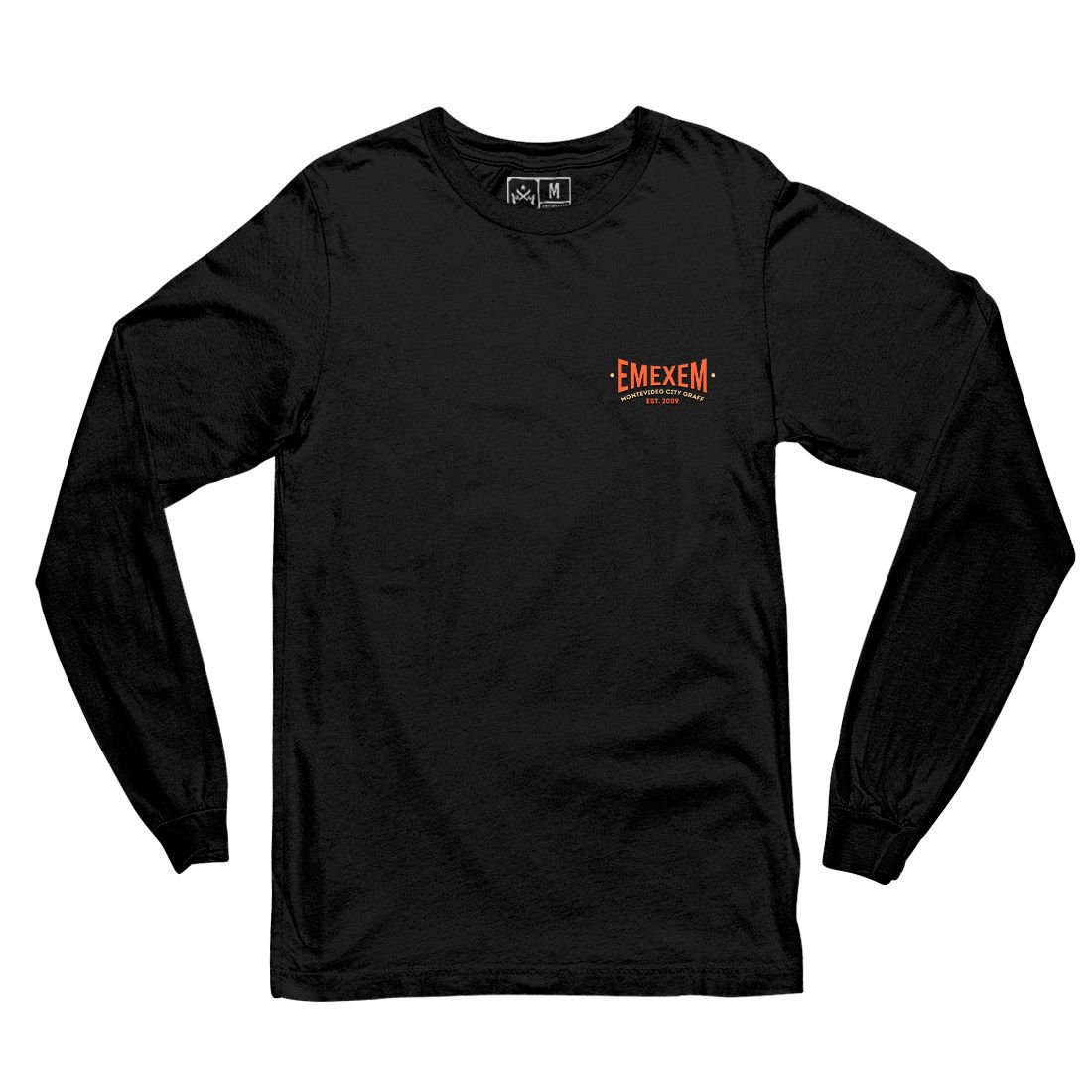 Remera manga larga - Emexem Retro (Frente y espalda)