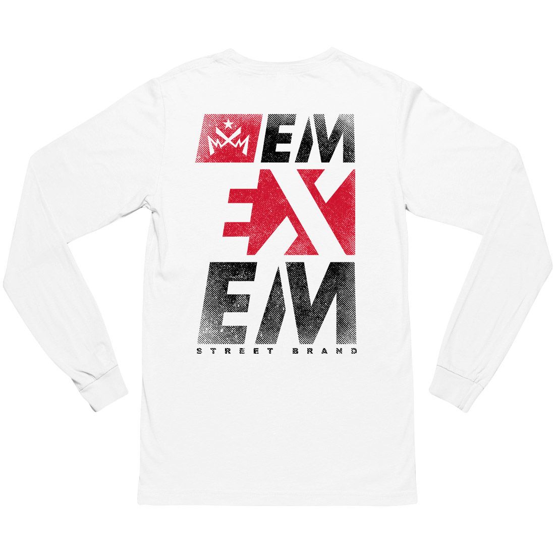 Remera manga larga - Emexem (Frente y espalda)