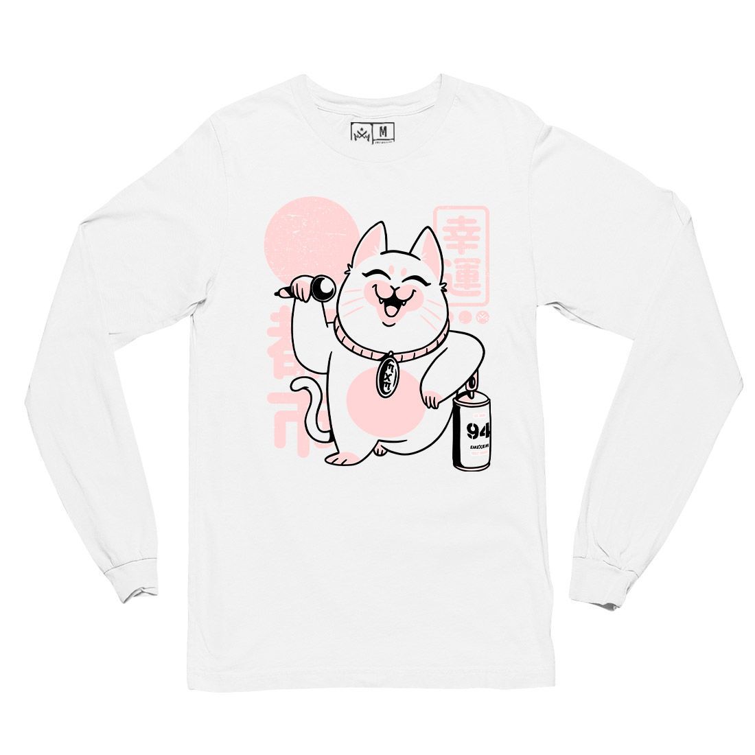 Remera manga larga - Maneki Neko