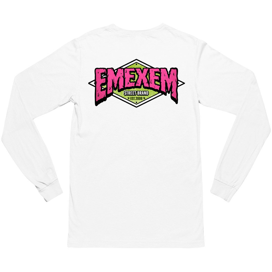 Remera manga larga - Emexem Rhombus (Frente y espalda)