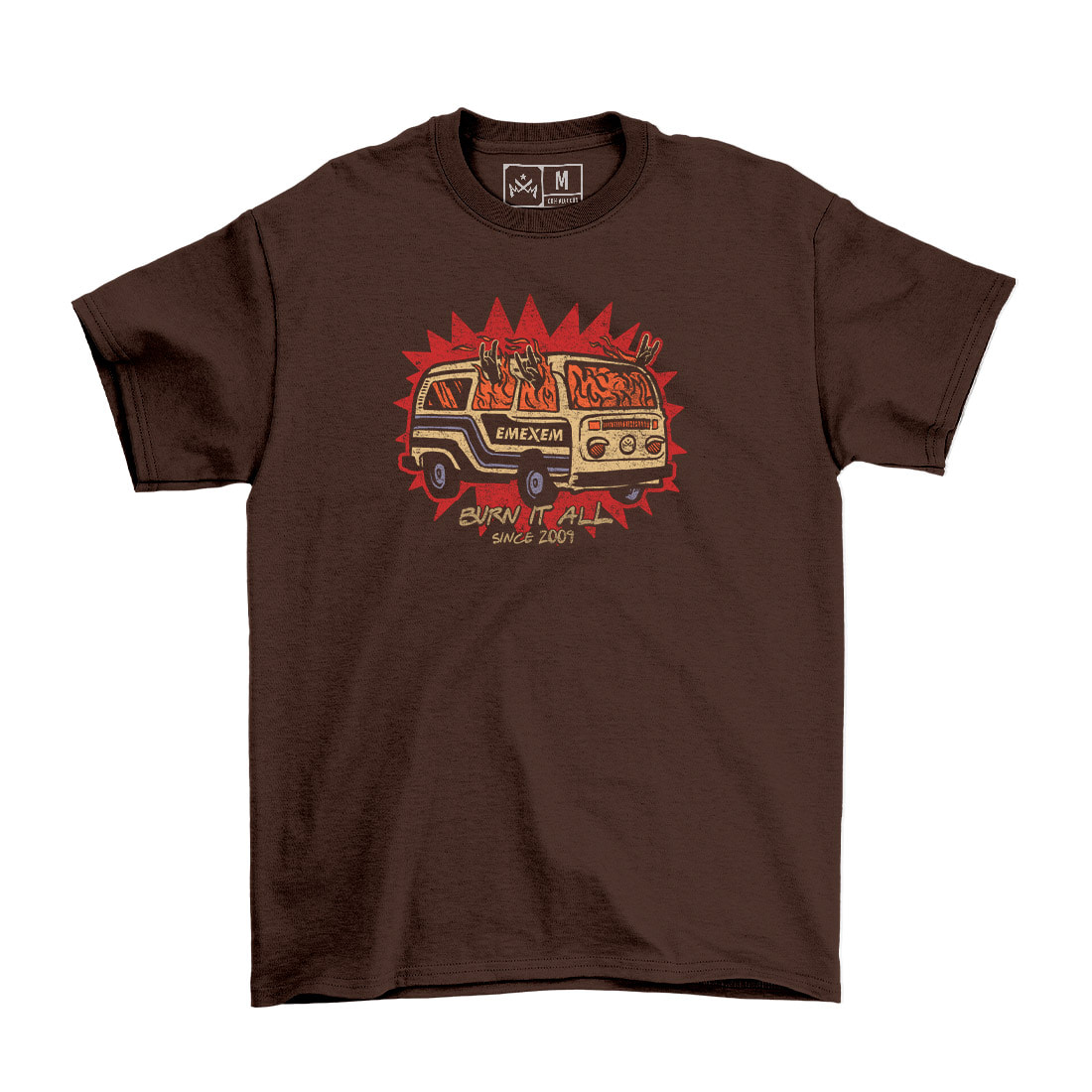 REMERA COMBI FUEGO