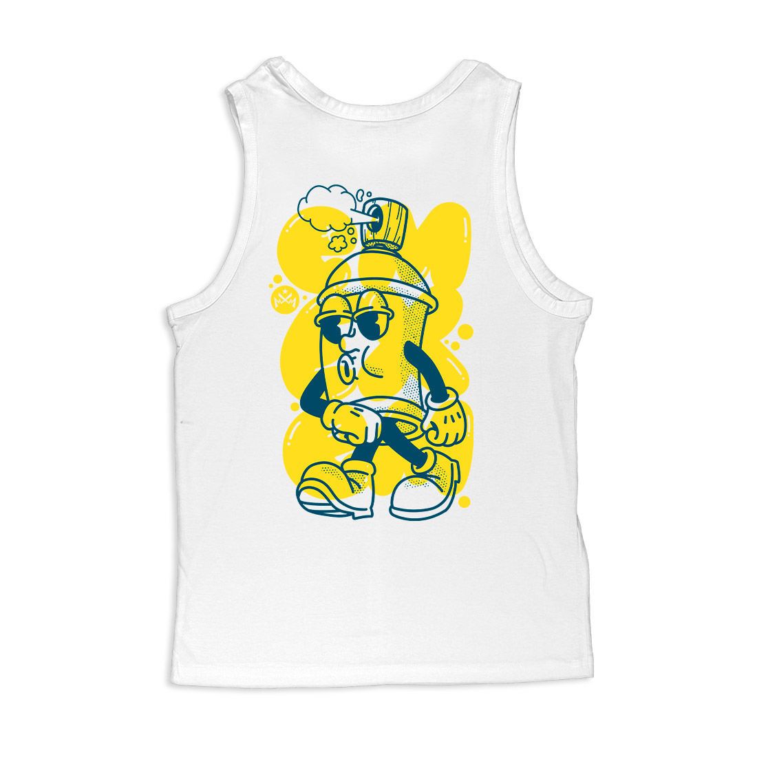 Musculosa Lata Graffiti - frente y espalda