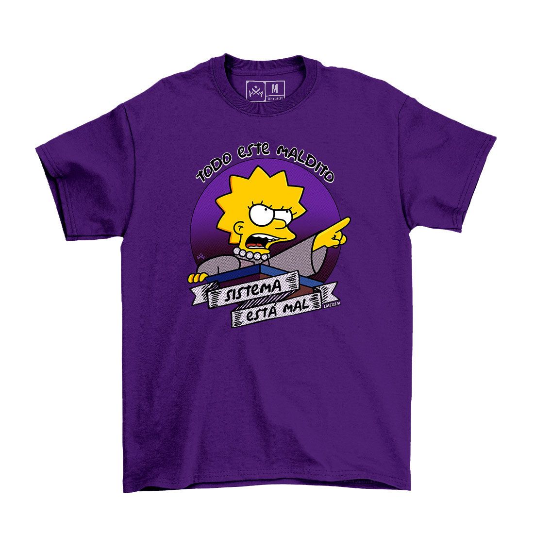 Remera Lisa Simpson - Maldito Sistema