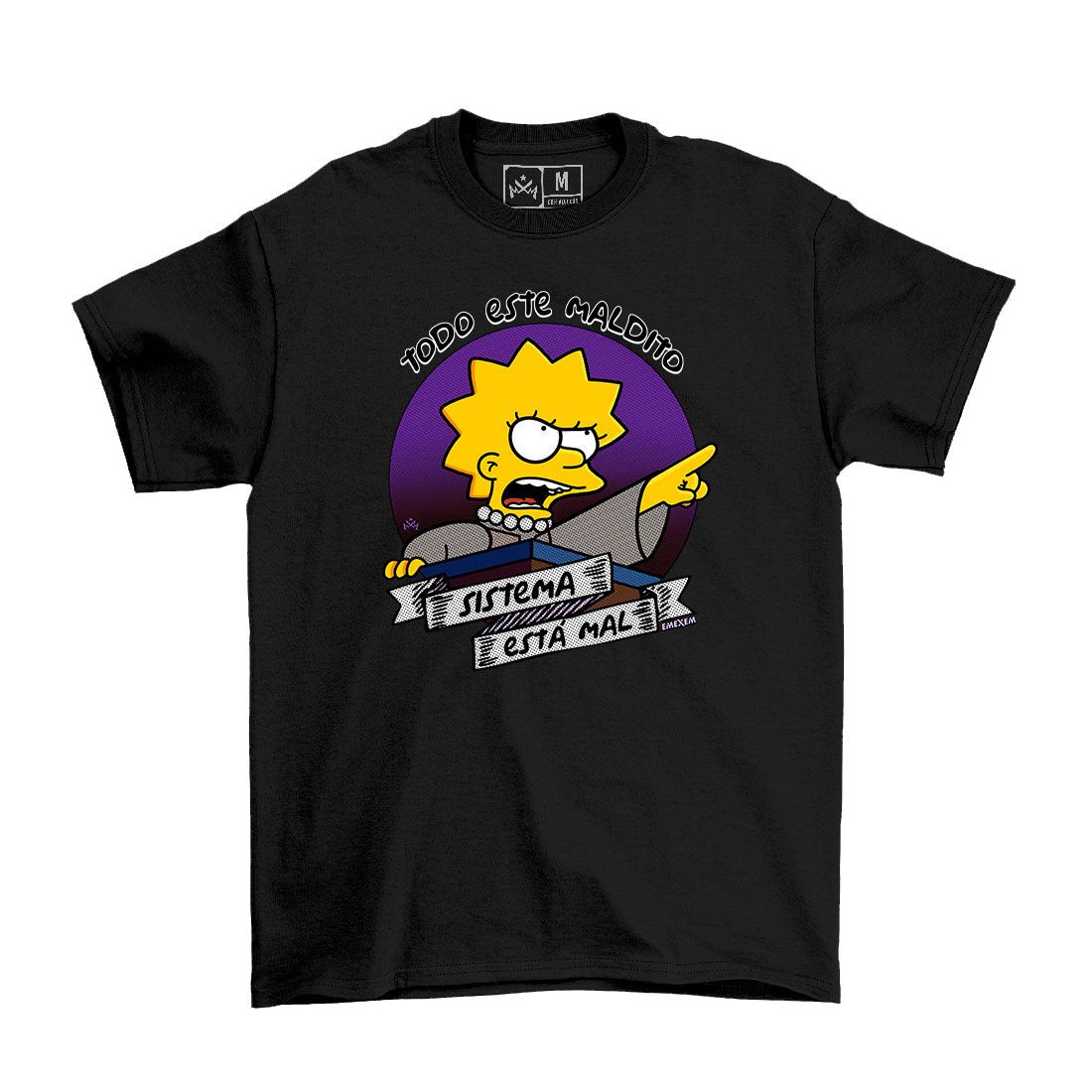 Remera Lisa Simpson - Maldito Sistema