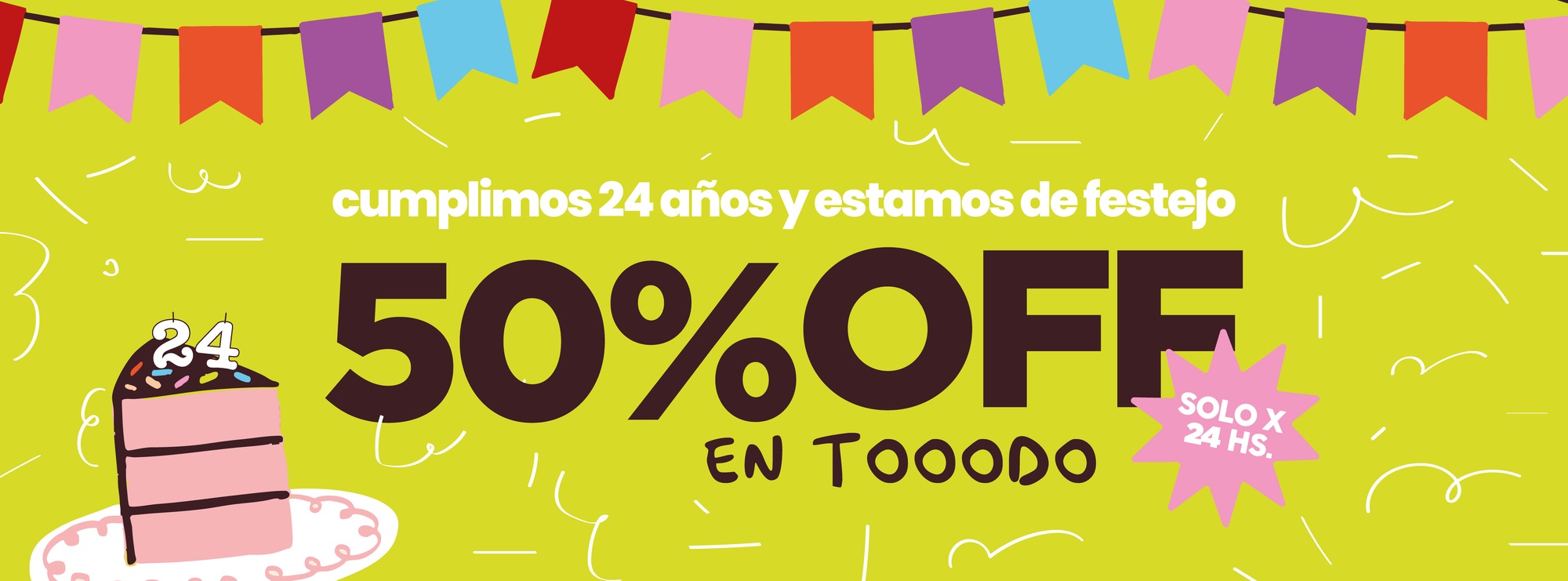50% DE DESCUENTO! 