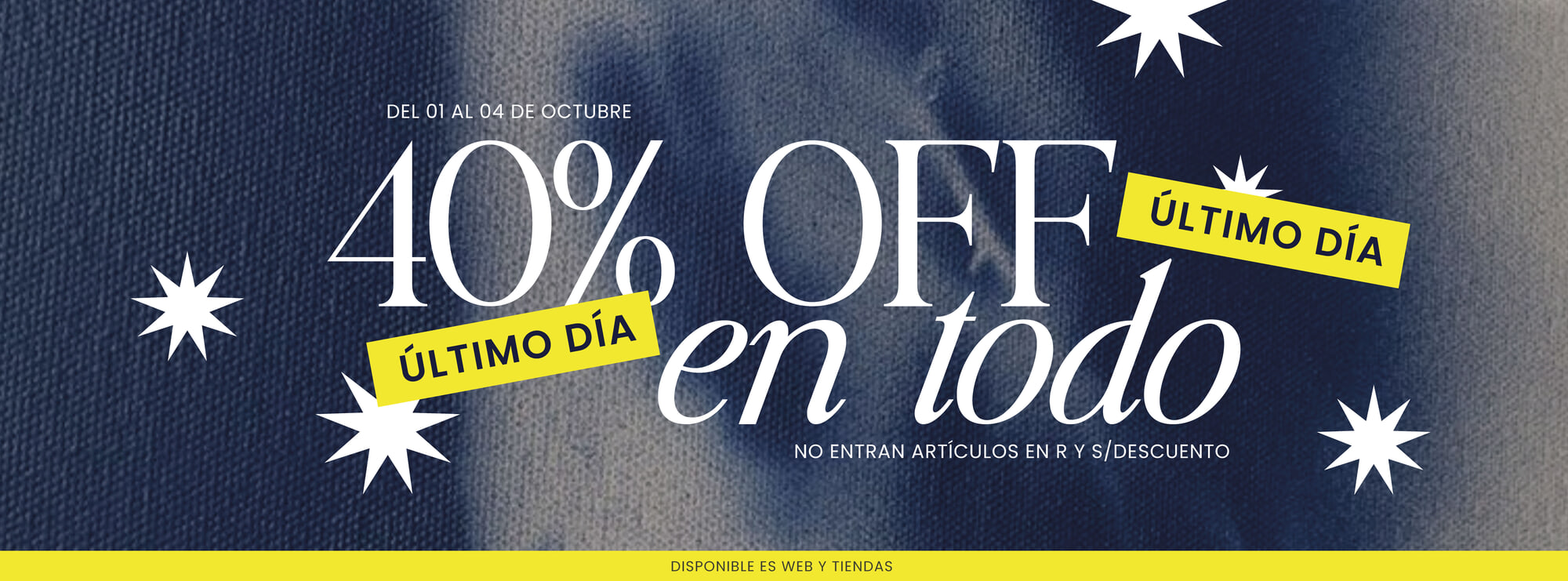 40 % OFF EN TODO OCTUBRE