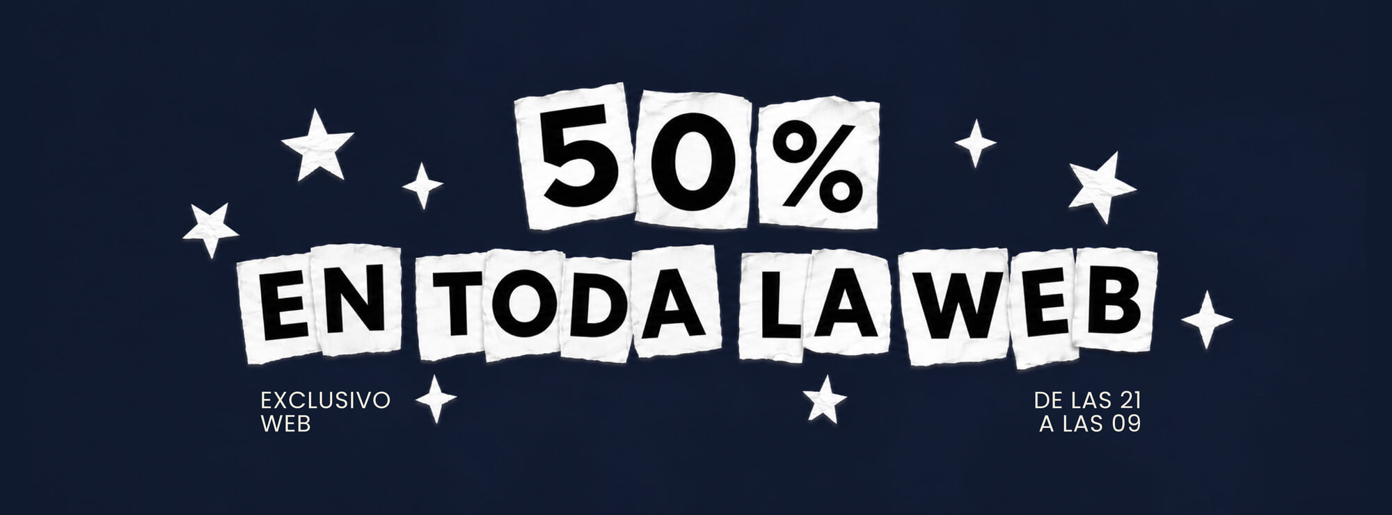 50% OFF EN TODO