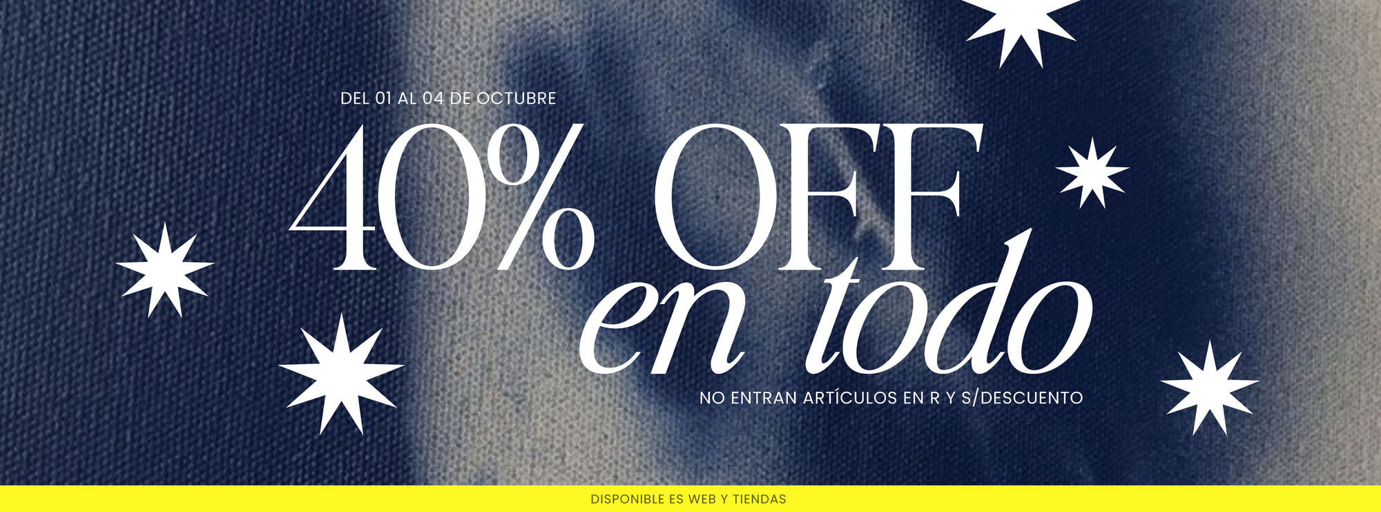 40 % OFF EN TODO OCTUBRE