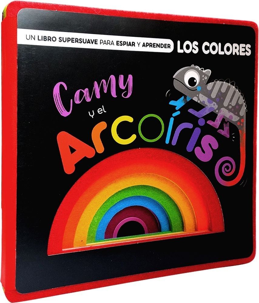 CORAZON DE FELPA COLORES: CAMY Y EL ARCOIRIS