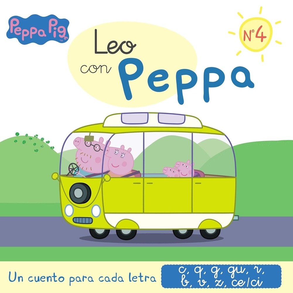 LEO CON PEPPA - UN CUENTO PARA CADA LETRA: C, Q, G, GU, R, B, V, Z , CE-CI