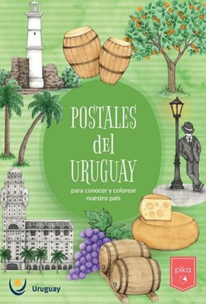 POSTALES DEL URUGUAY PARA CONOCER Y COLOREAR NUESTRO PAÍS
