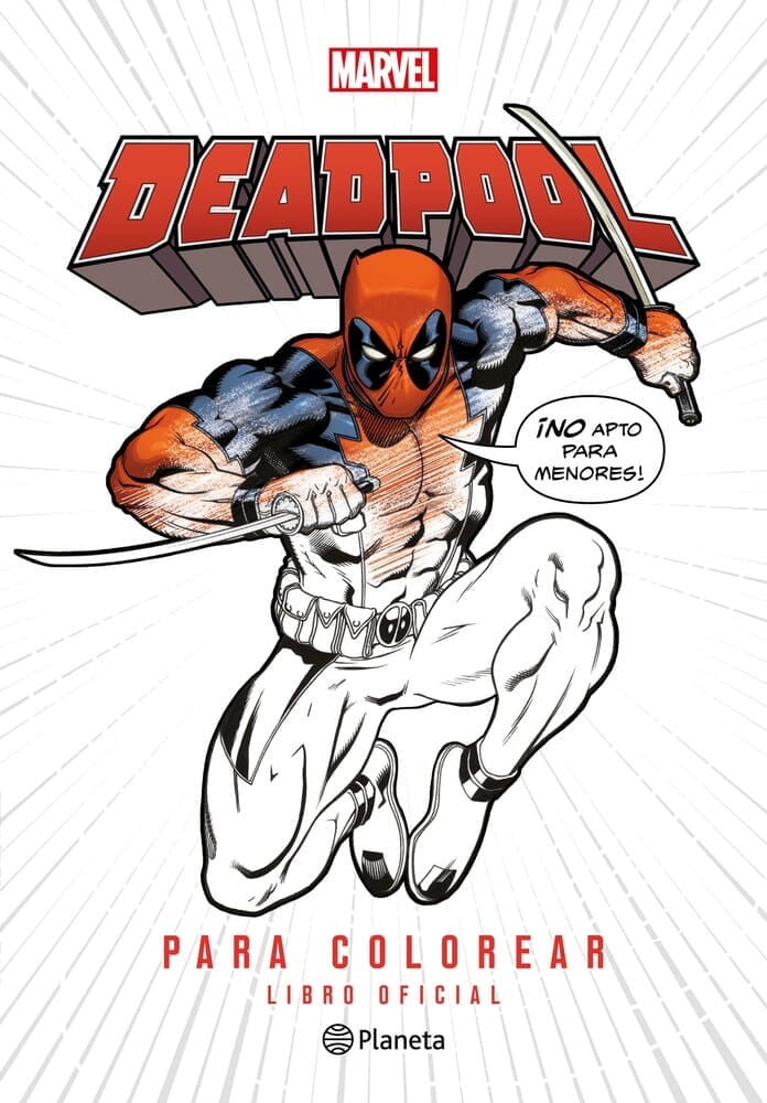 DEADPOOL PARA COLOREAR