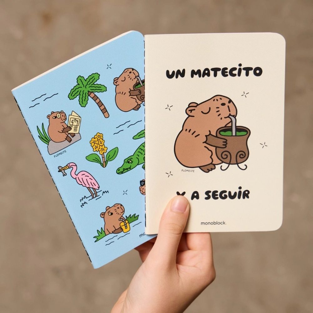 LIBRETAS X 2 POCKET CAPIBARAS