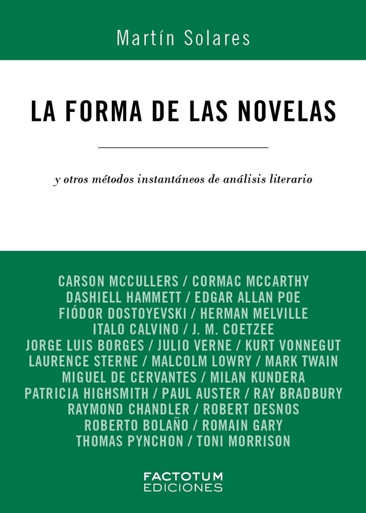 LA FORMA DE LAS NOVELAS