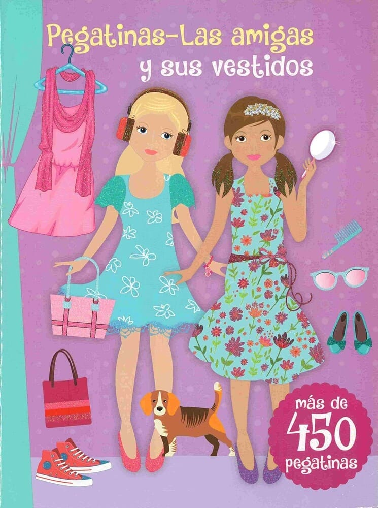PEGATINAS. LAS AMIGAS Y SUS VESTIDOS