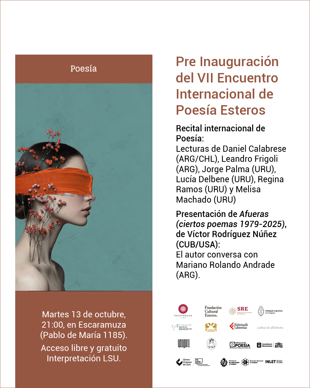 Pre Inauguración del VII Encuentro Internacional de Poesía Esteros