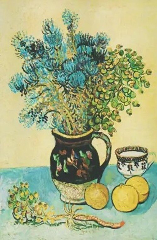 NATURALEZA MUERTA DE VAN GOGH MIDI RENGLONES