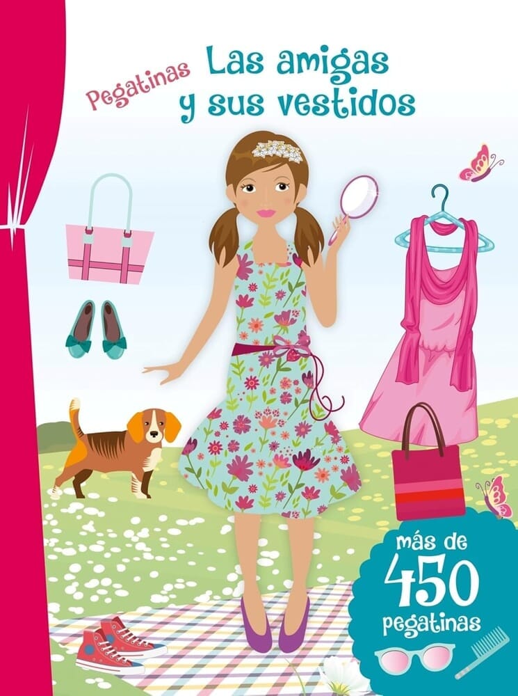PEGATINAS. LAS AMIGAS Y SUS VESTIDOS