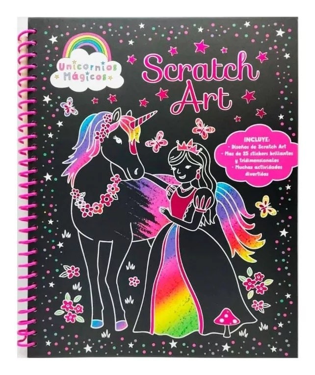 UNICORNIOS MAGICOS. SCRATCH ART