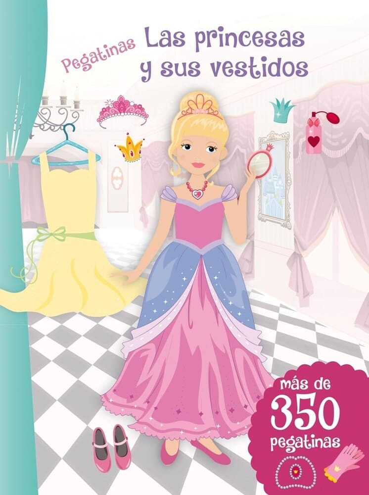 PEGATINAS. LAS PRINCESAS Y SUS VESTIDOS