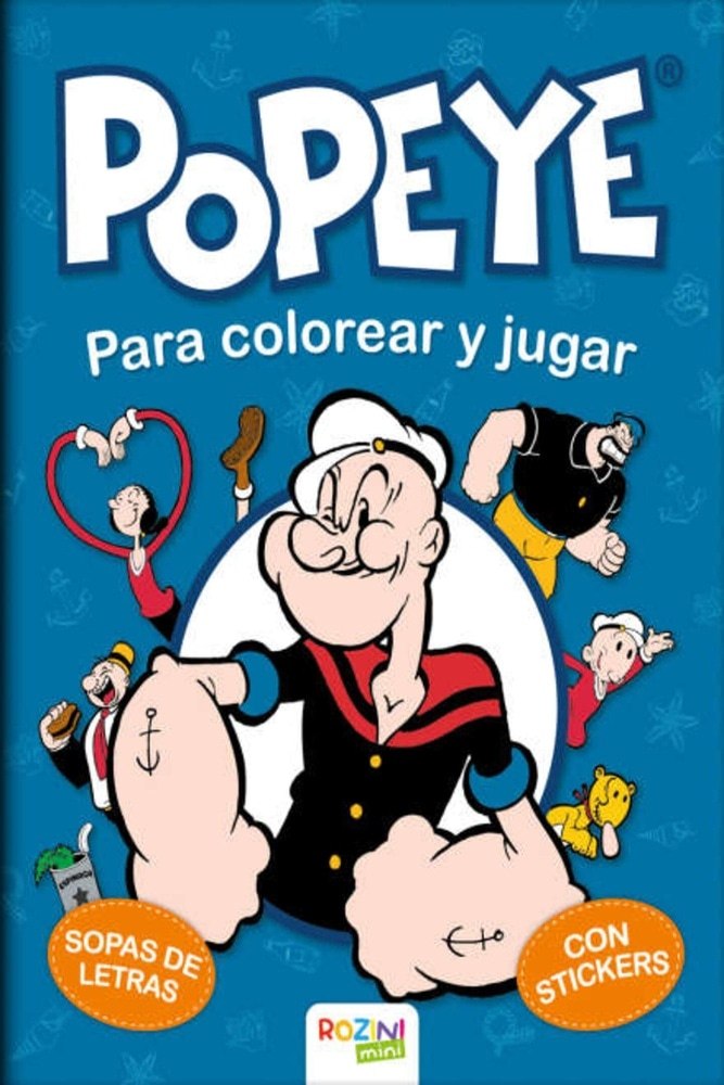POPEYE PARA COLOREAR Y JUGAR