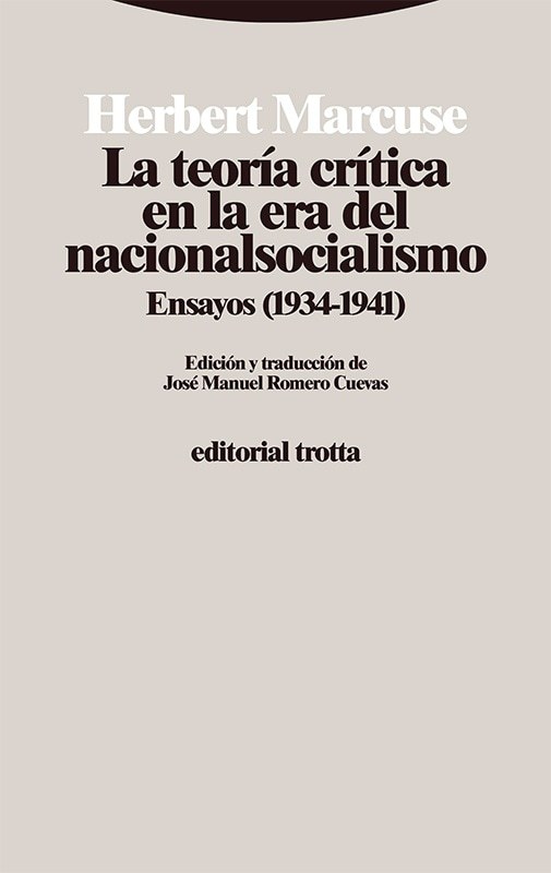 LA TEORIA CRITICA EN LA ERA DEL NACIONALSOCIALISMO
