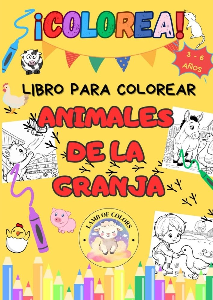 COLOREA Y JUEGA- ANIMALES DE LA GRANJA