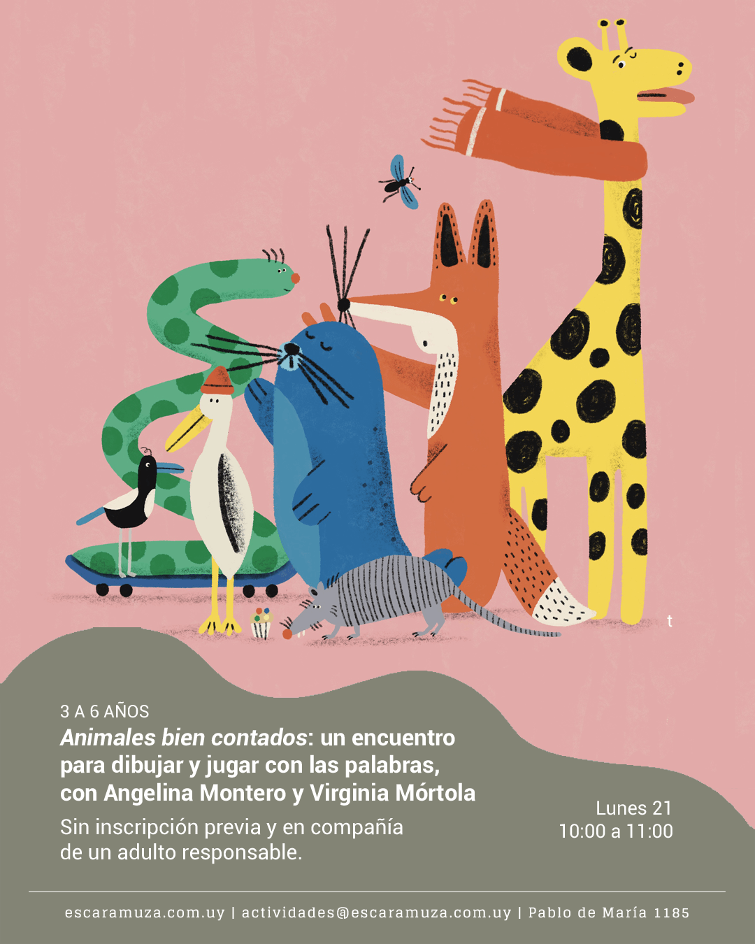 Para niñas y niños de 3 a 6: «Animales bien contados»
