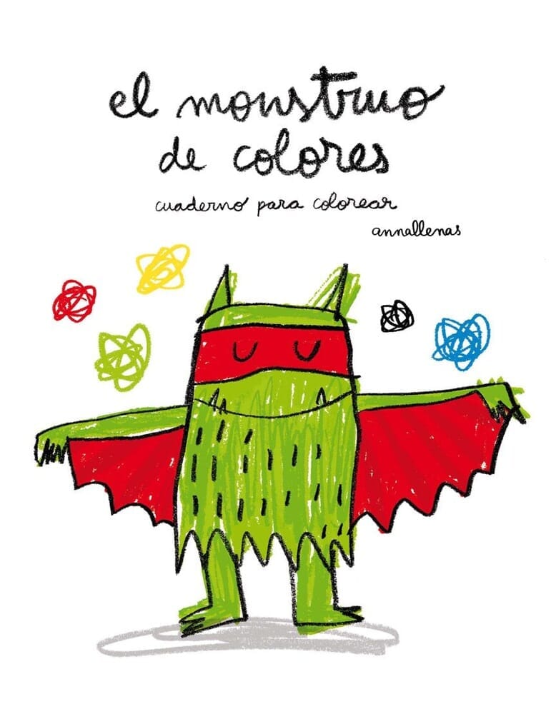 MONSTRUO DE COLORES, CUADERNO PARA COLOREAR
