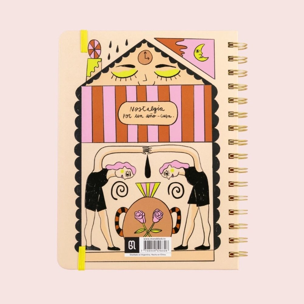 CUADERNO A5 ANILLADO LISO STICKERS